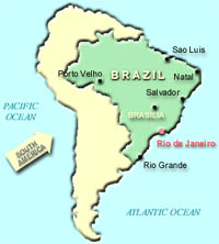 Map of Brazil
